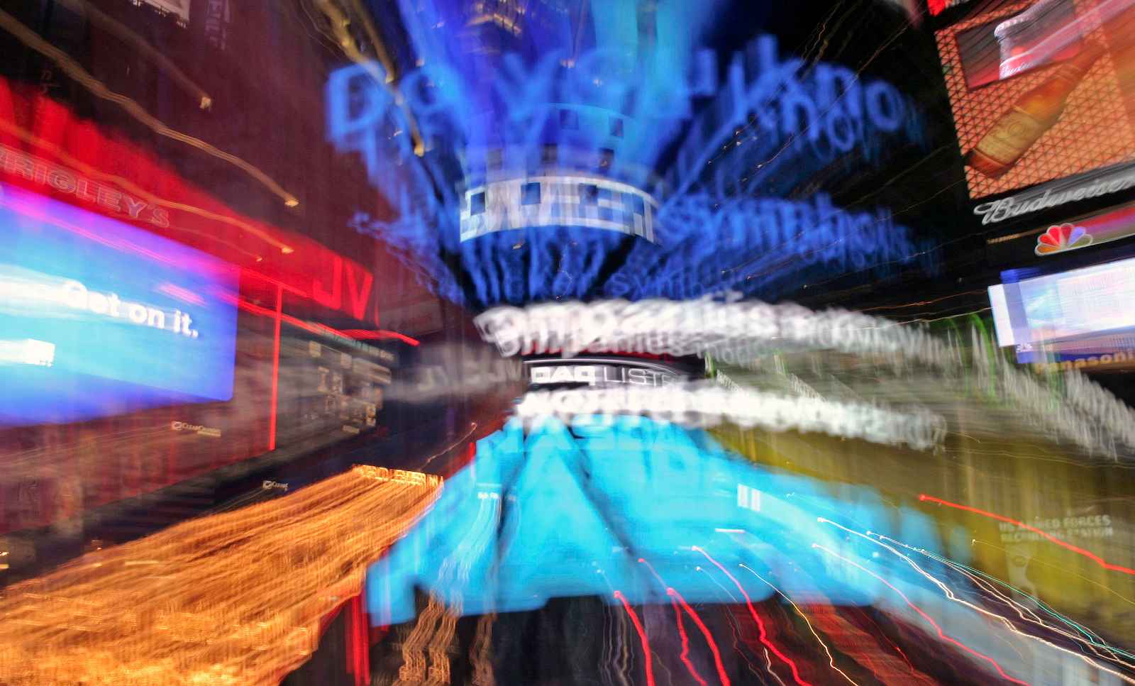 Electronic billboards Broadway NYC